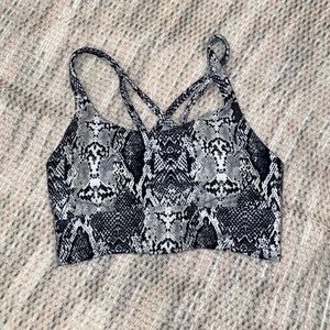 Snakeskin Sports Bra